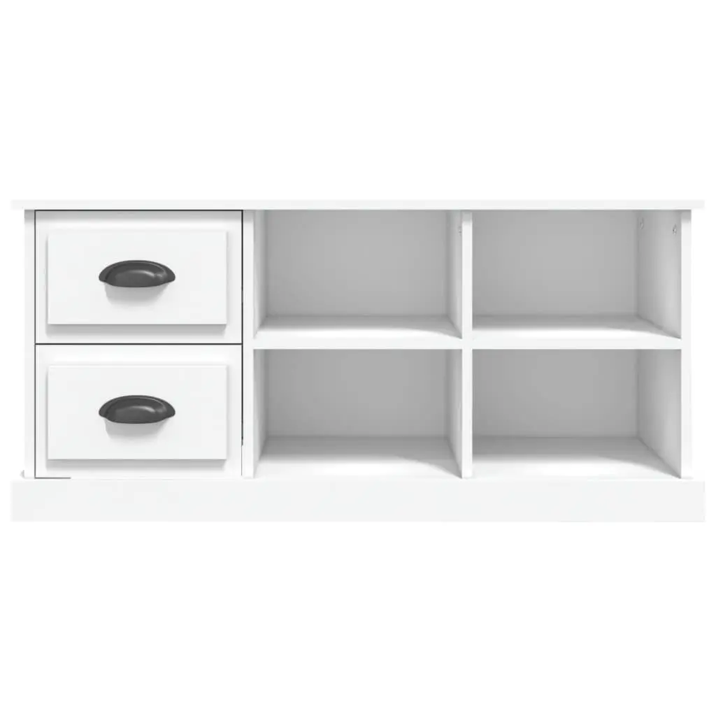 White TV Cabinet with Ample Storage