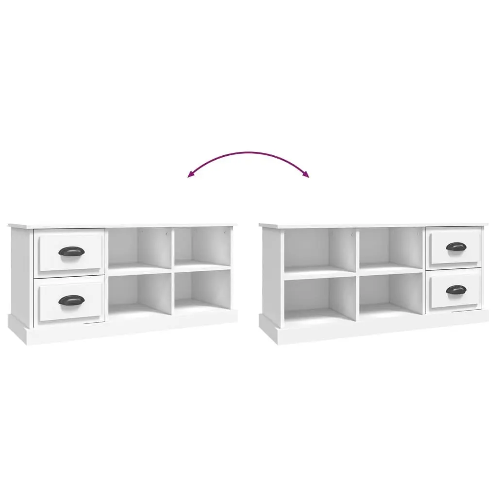 White TV Cabinet with Ample Storage