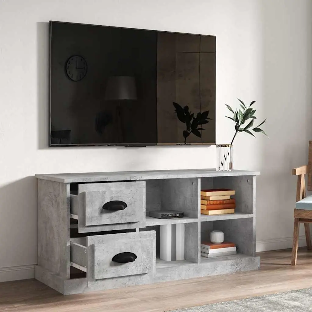 Grey TV Cabinet with Ample Storage