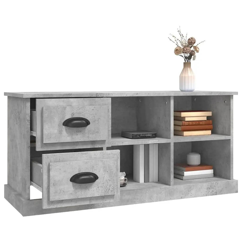 Grey TV Cabinet with Ample Storage