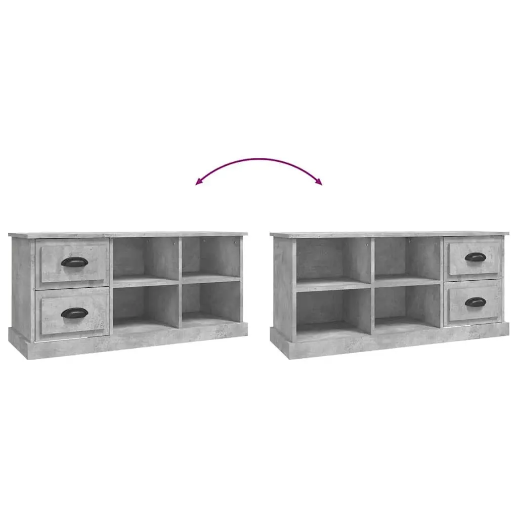 Grey TV Cabinet with Ample Storage