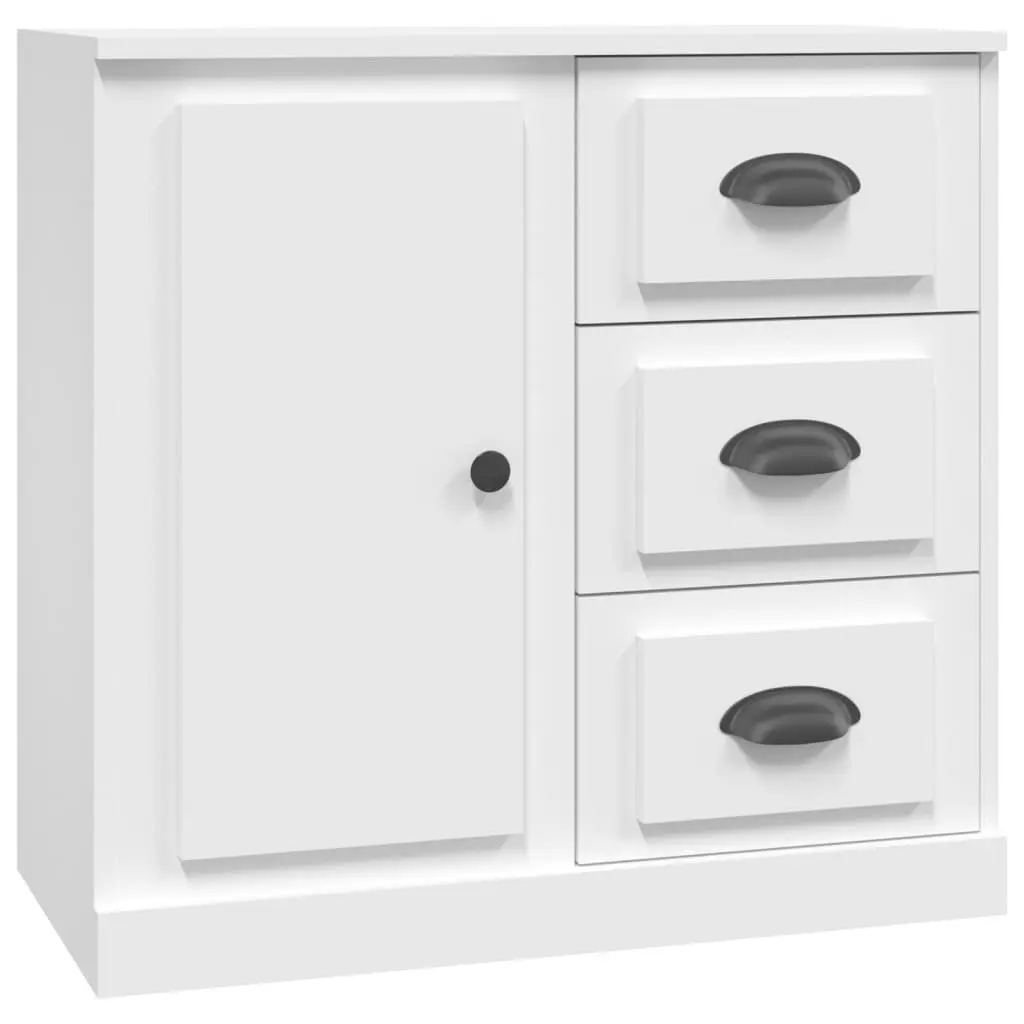 Sideboard Storage Cabinet 70x35.5x67.5 cm White Engineered Wood Furniture