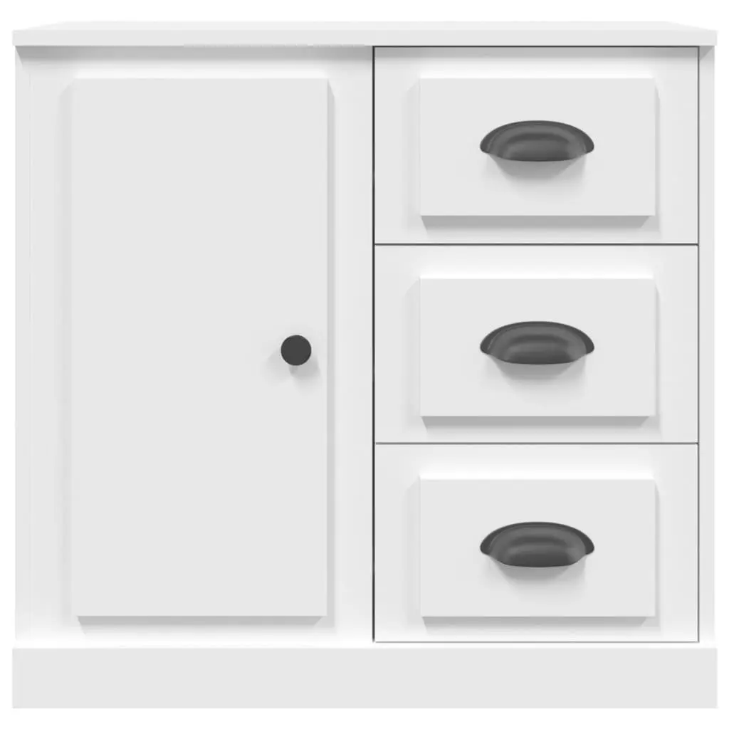 Sideboard Storage Cabinet 70x35.5x67.5 cm White Engineered Wood Furniture