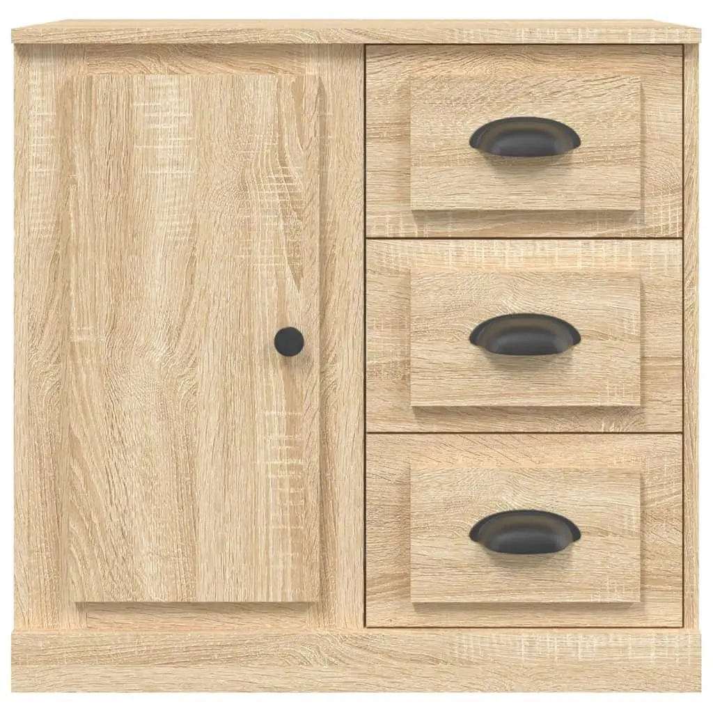 Sideboard Storage Cabinet Engineered Wood 70x35.5x67.5 cm Brown