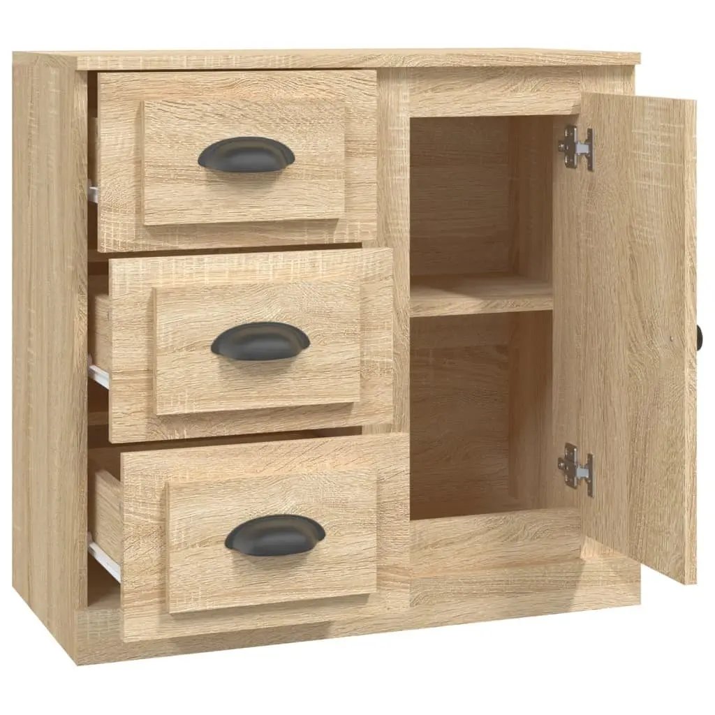 Sideboard Storage Cabinet Engineered Wood 70x35.5x67.5 cm Brown