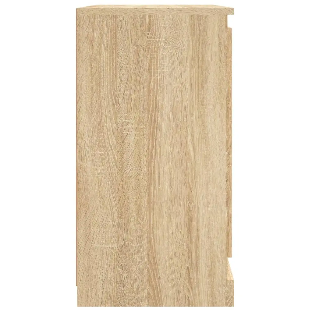 Sideboard Storage Cabinet Engineered Wood 70x35.5x67.5 cm Brown
