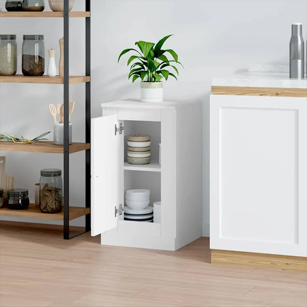 White Sideboard Storage Cabinet with Ample Space
