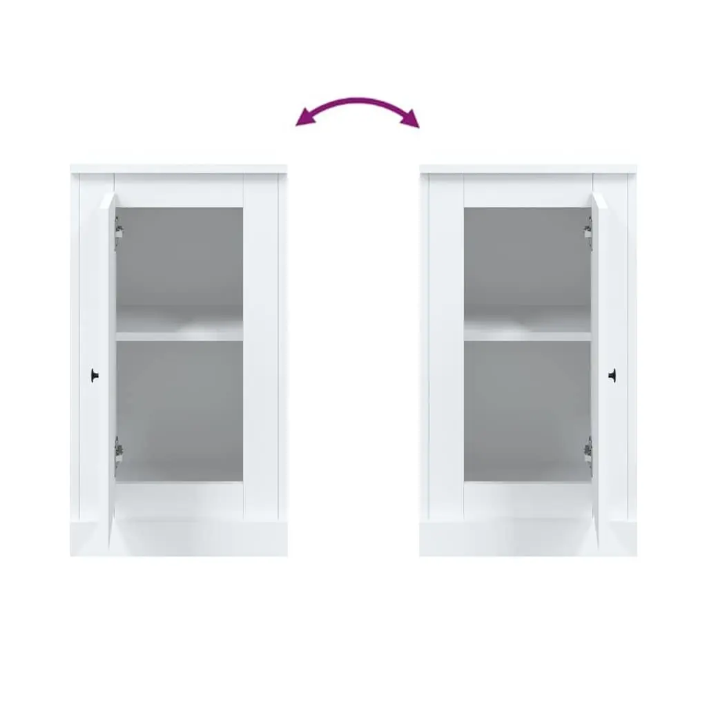 White Sideboard Storage Cabinet with Ample Space