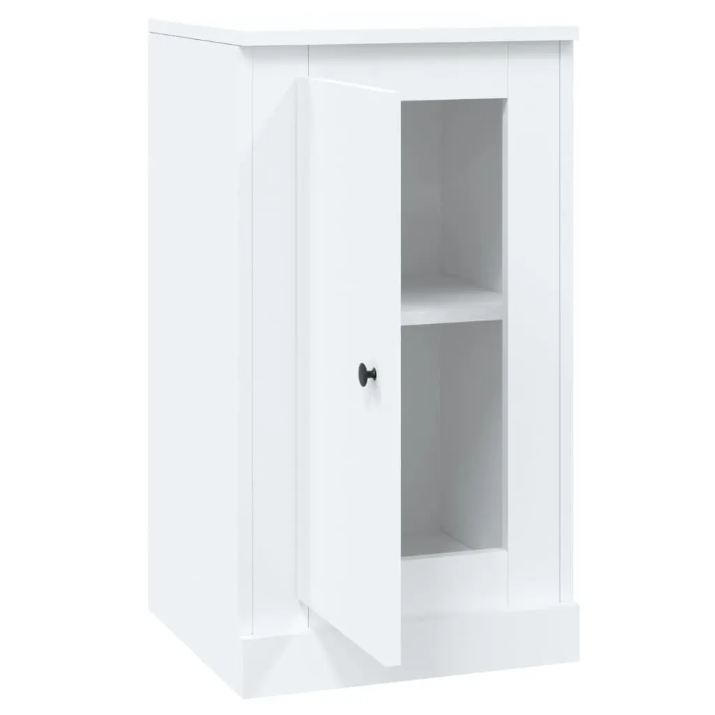 Sideboards Storage Cabinet 2 pcs White Engineered Wood Home Furniture