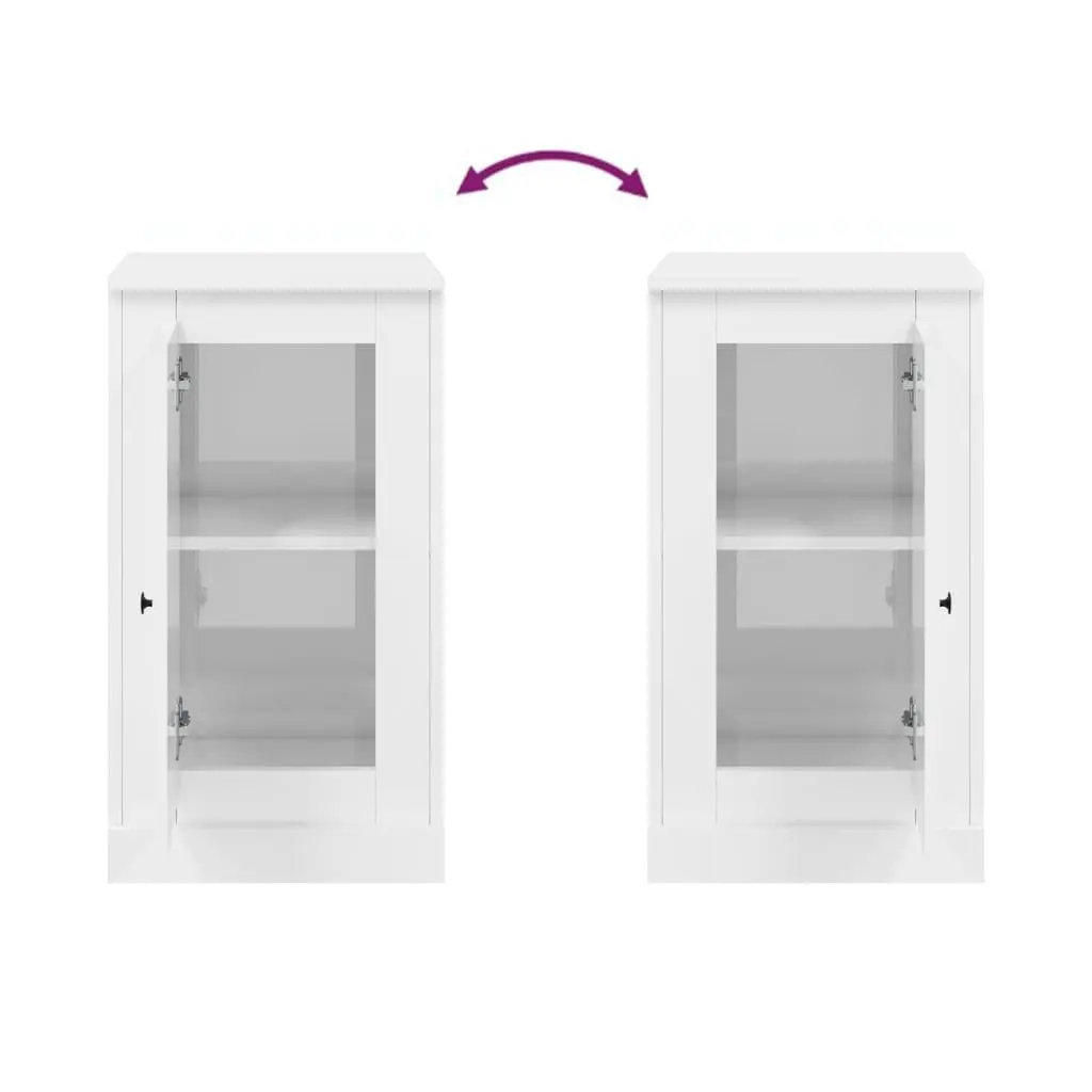 Sideboard with High Gloss Finish and Storage