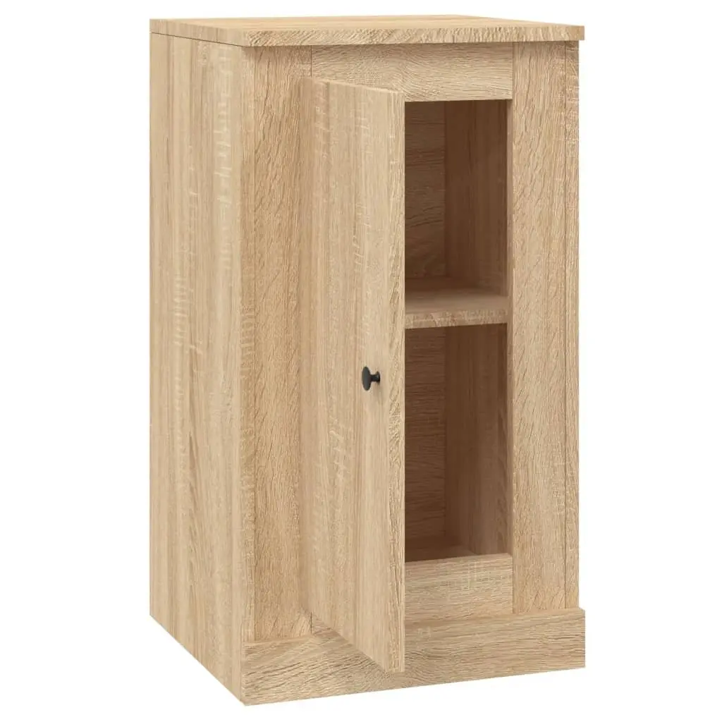 Sideboards Storage Cabinet 2 pcs Brown Engineered Wood Display Unit