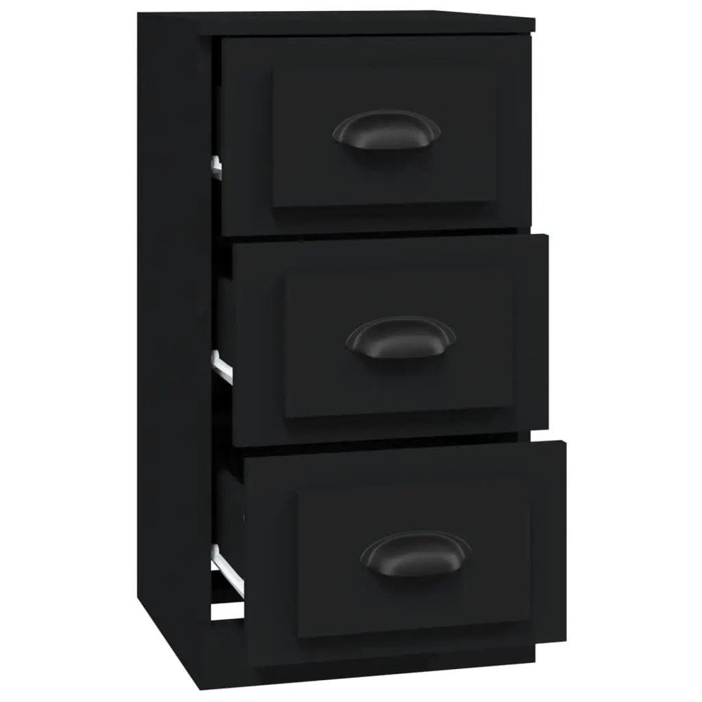 Black Sideboard with Ample Storage Capacity