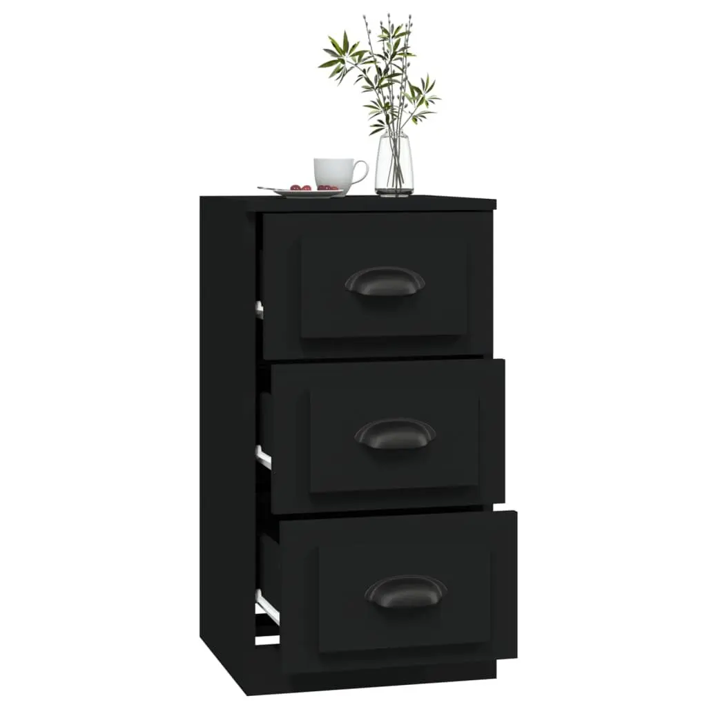 Black Sideboard with Ample Storage Capacity