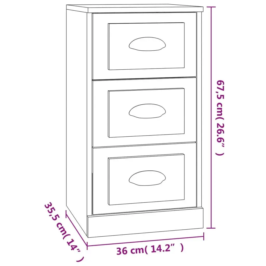 Black Sideboard with Ample Storage Capacity