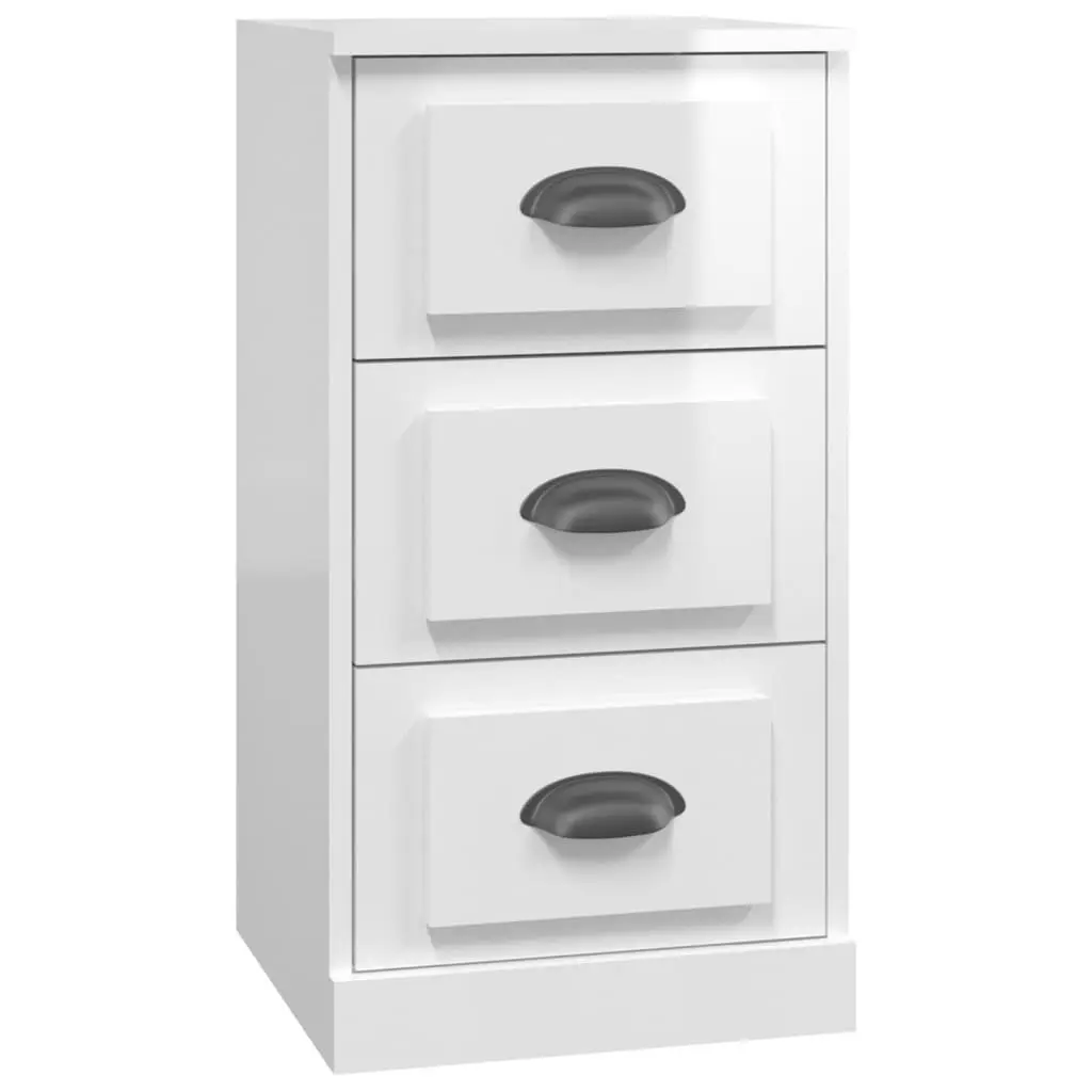 White Sideboard with Storage Capacity