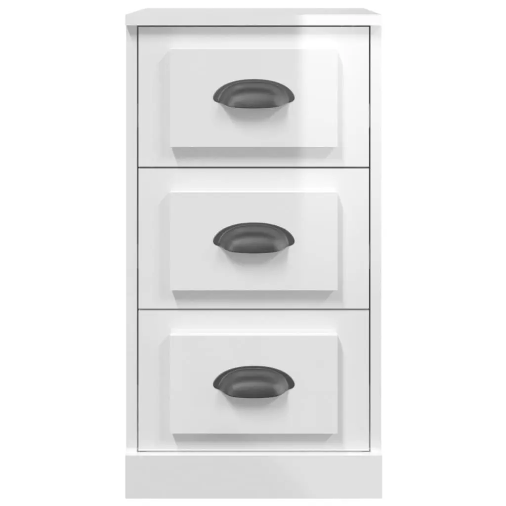 White Sideboard with Storage Capacity
