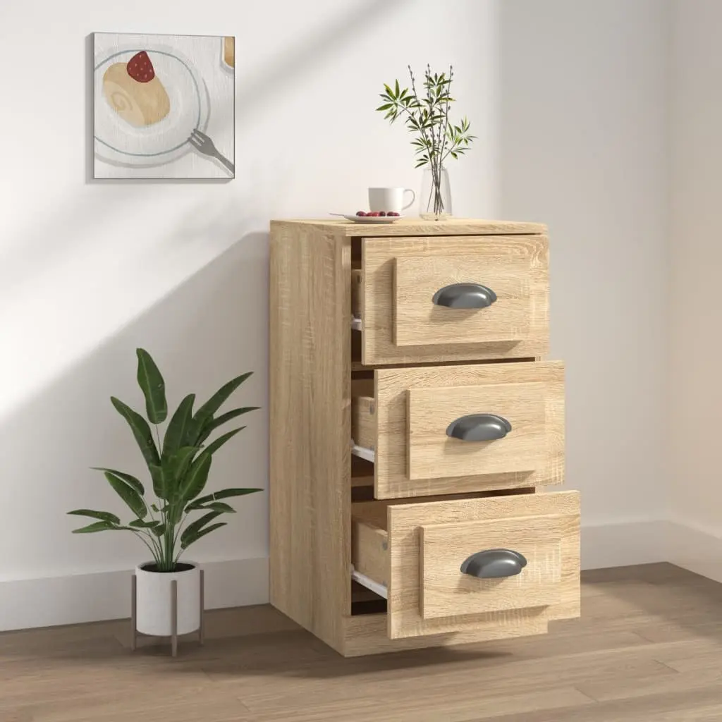 Brown Engineered Wood Sideboard Storage Unit
