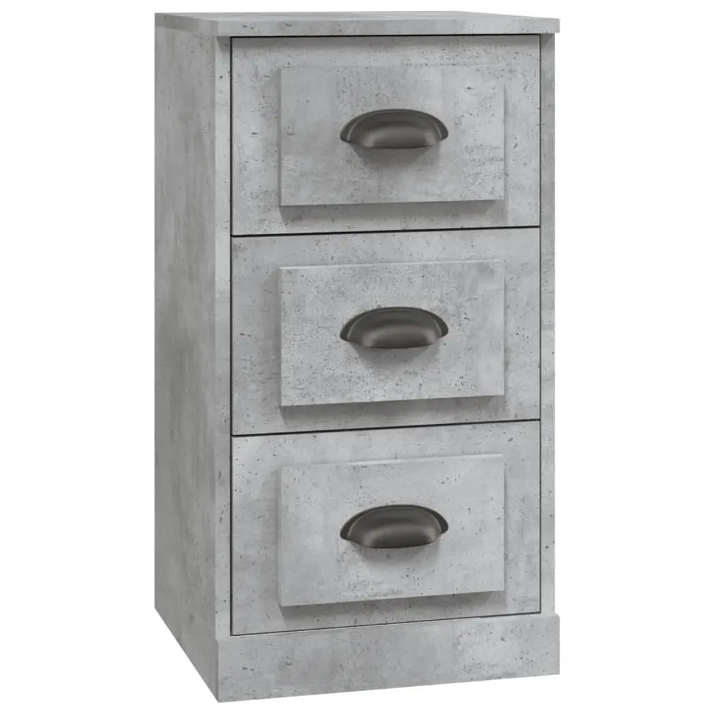 Sideboard Grey Storage Cabinet Engineered Wood Living Room Furniture Display