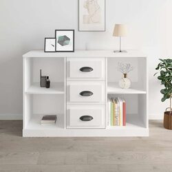 Reliable White Sideboard with Practical Features