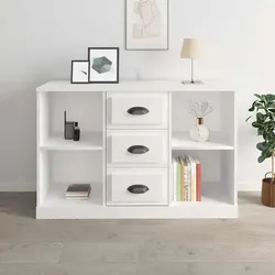 Reliable White Sideboard with Practical Features
