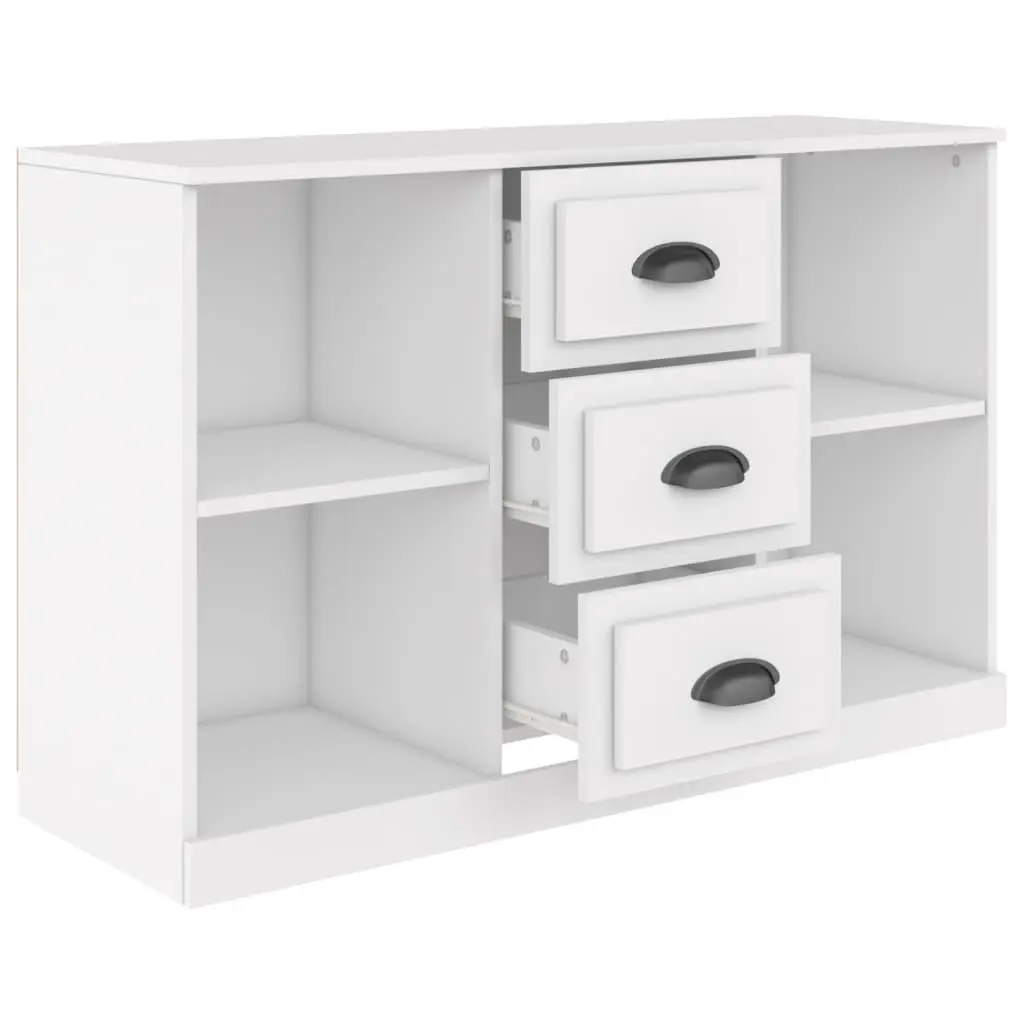 Sideboard Cabinet Storage Buffet Engineered Wood 104.5x35.5x67.5cm White