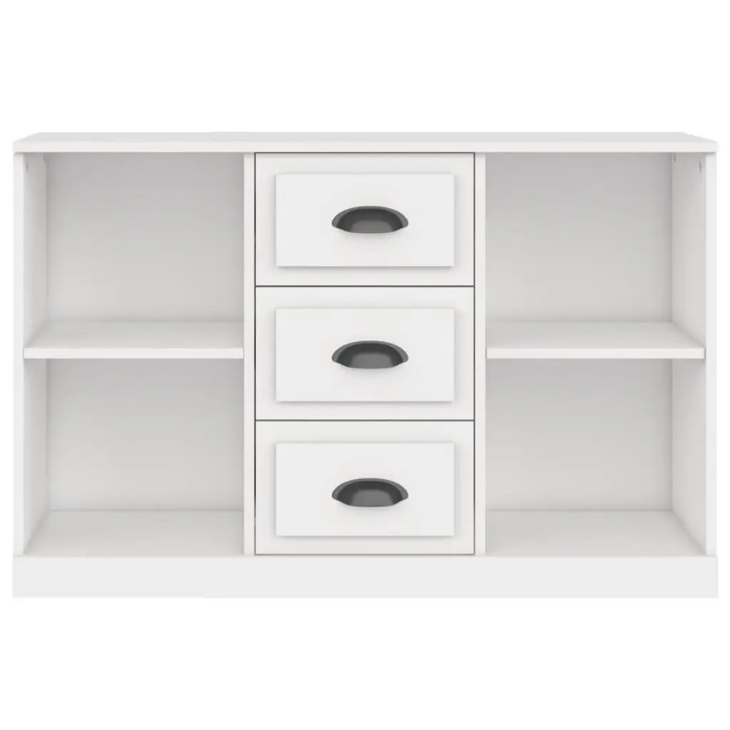 Sideboard Cabinet Storage Buffet Engineered Wood 104.5x35.5x67.5cm White