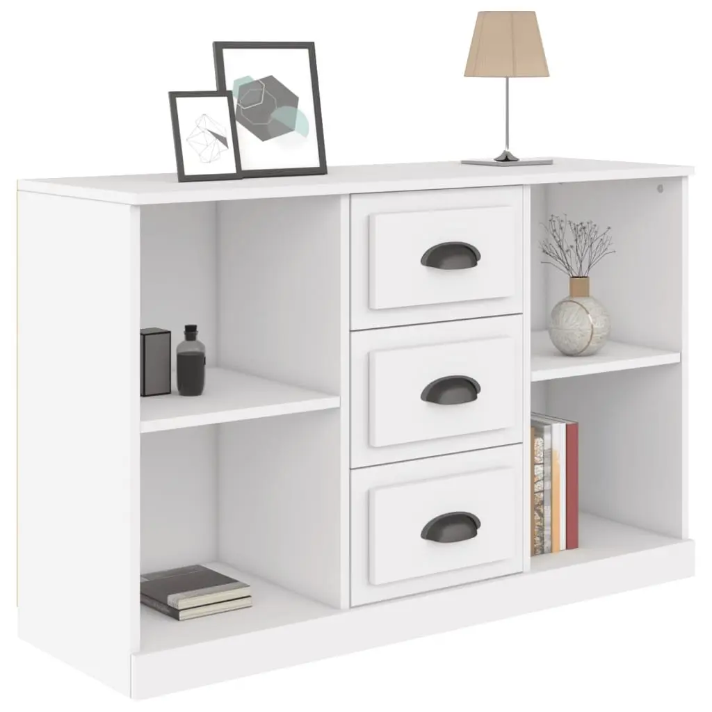 Sideboard Cabinet Storage Buffet Engineered Wood 104.5x35.5x67.5cm White