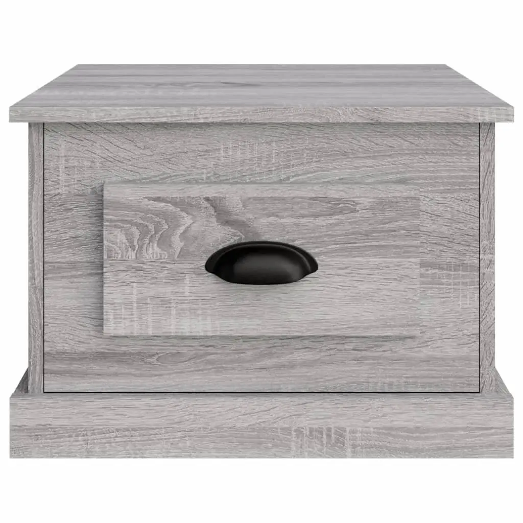 Coffee Table Grey Sonoma Storage Drawer 50x50x35 cm
