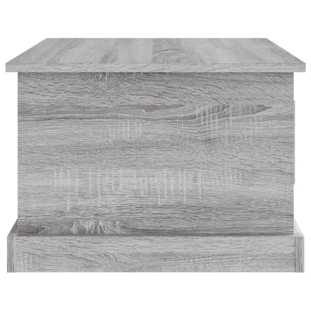 Coffee Table Grey Sonoma Storage Drawer 50x50x35 cm