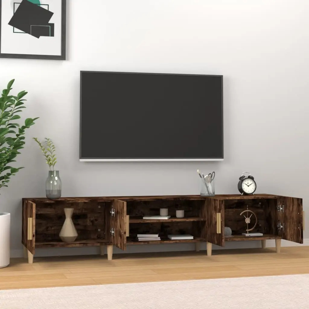 TV Cabinet Storage Engineered Wood 180x31.5x40cm Brown