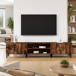 Practical Brown TV Cabinet 180x31.5x40 cm with Ample Storage