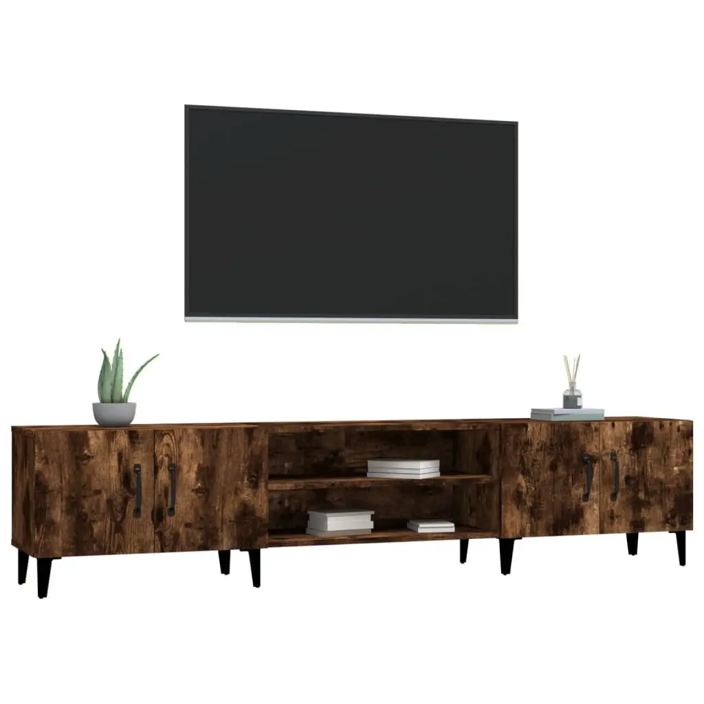 Brown TV Cabinet 180x31.5x40 cm with Ample Storage