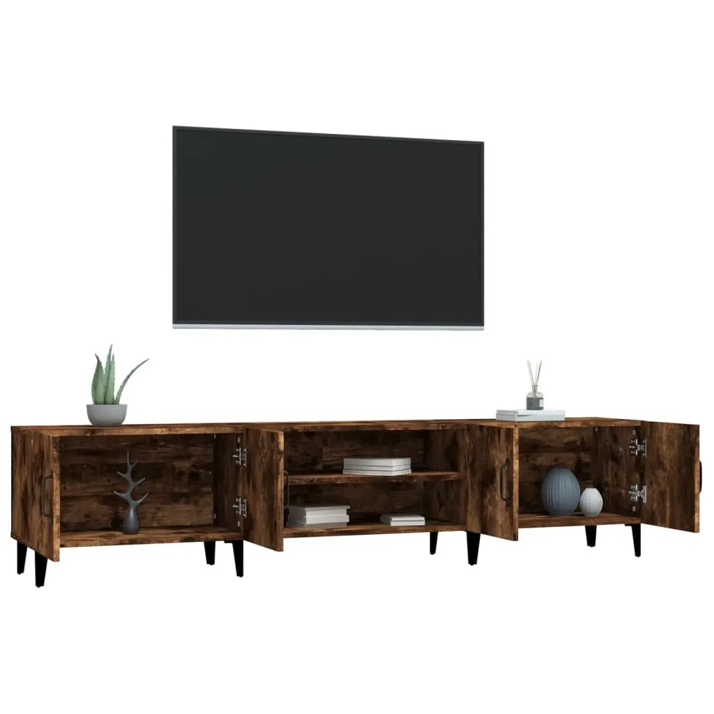 Brown TV Cabinet 180x31.5x40 cm with Ample Storage