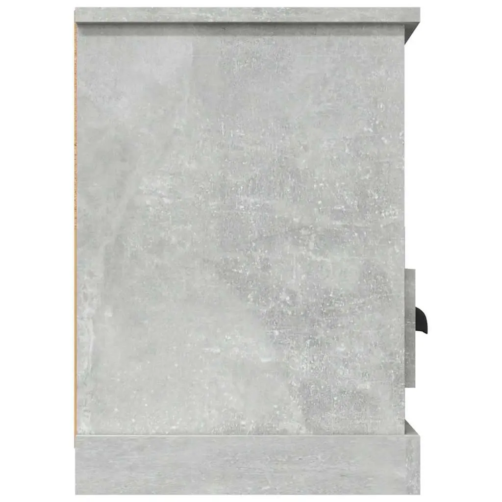 TV Cabinet Grey 100x35x50cm Engineered Wood Storage Unit 3 Drawers Open Shelves