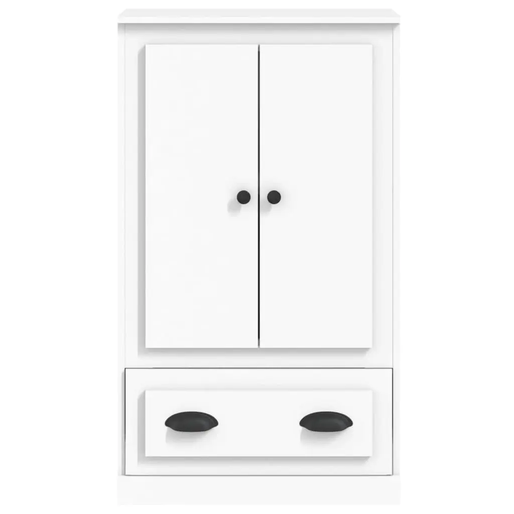 Storage Cabinet Highboard Engineered Wood White 60x35.5x103.5cm