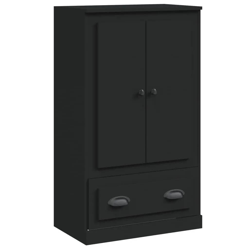 Black Highboard Sideboard with Ample Storage
