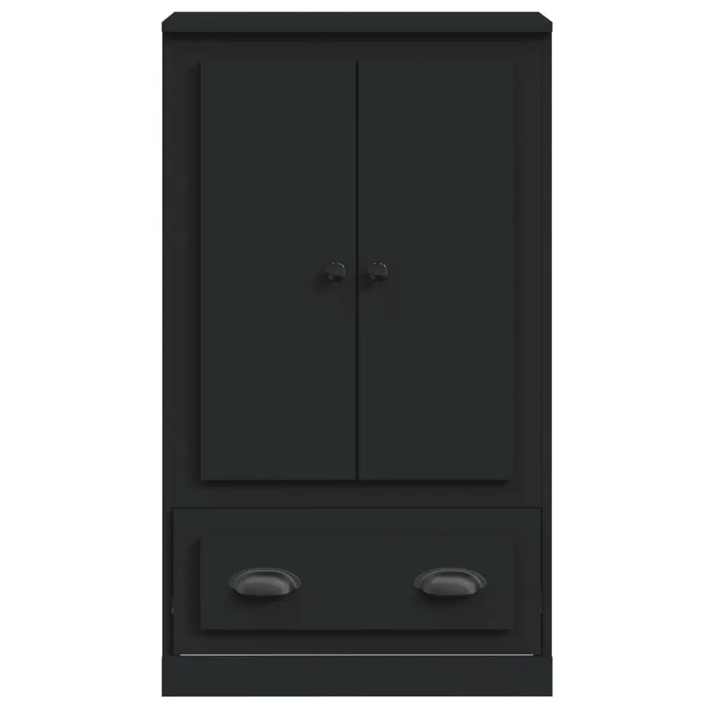 Black Highboard Sideboard with Ample Storage