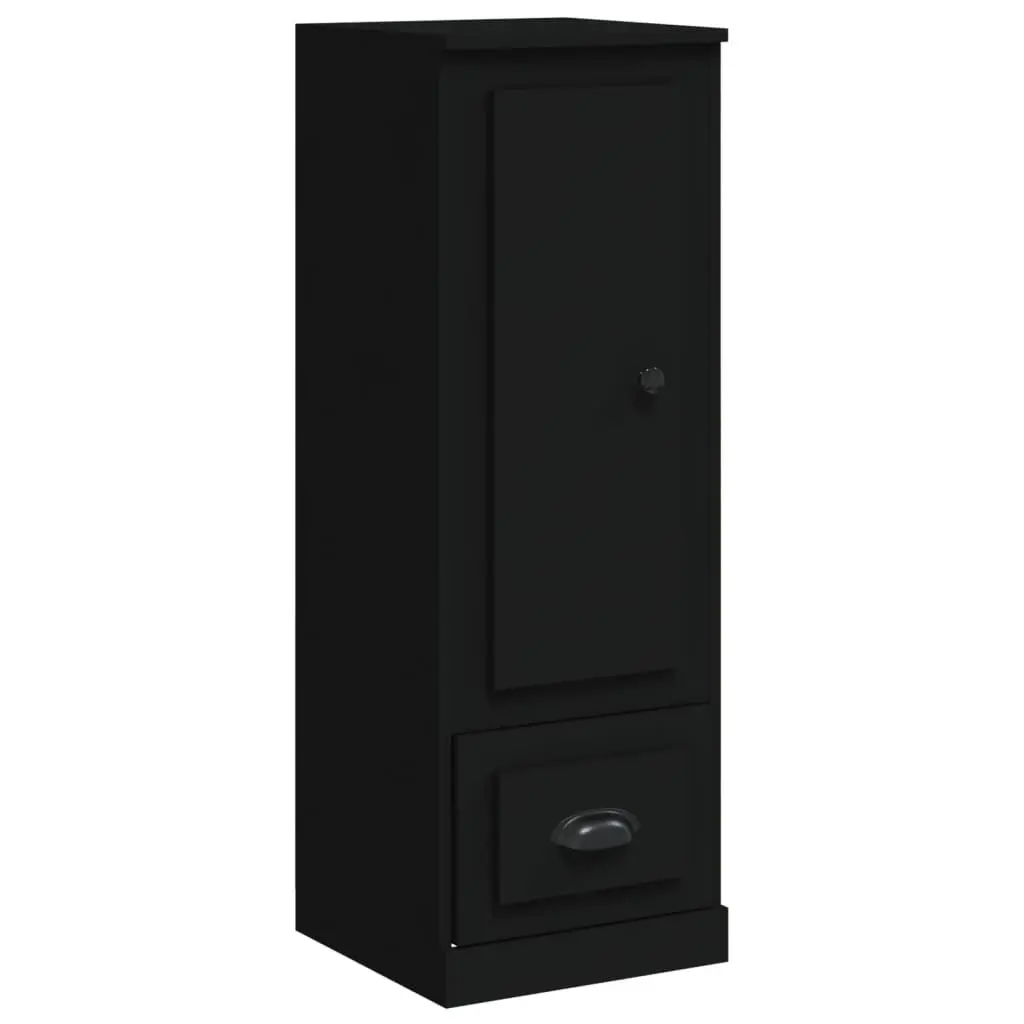 Highboard Sideboard Storage Cabinet Engineered Wood 36 x 35.5 x 103.5 cm Black