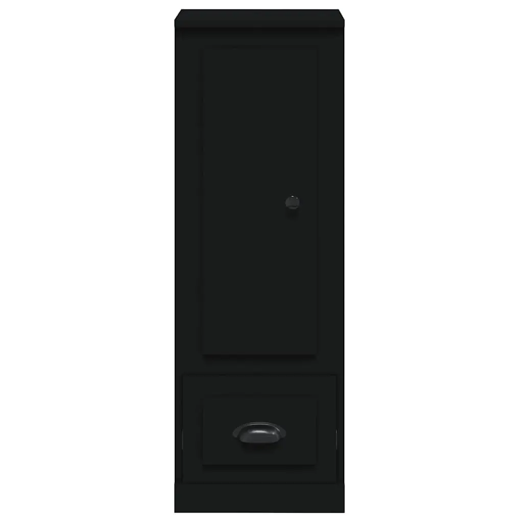 Highboard Sideboard Storage Cabinet Engineered Wood 36 x 35.5 x 103.5 cm Black