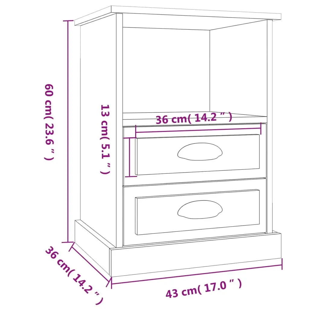 Sonoma Oak Nightstand