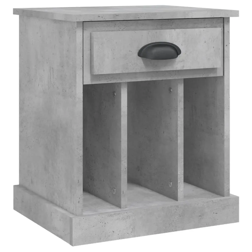 Bedside Cabinets 2 pcs Grey 43x36x50 cm Drawer Storage Nightstand Side Table