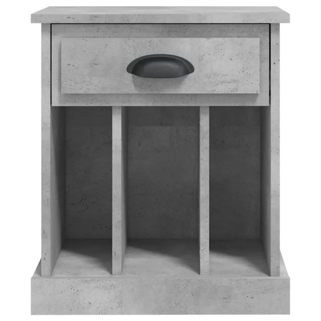 Bedside Cabinets 2 pcs Grey 43x36x50 cm Drawer Storage Nightstand Side Table