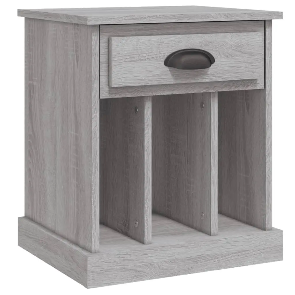 Bedside Cabinets Drawer Storage Compartments 43x36x50 cm Grey Sonoma 2 Piece