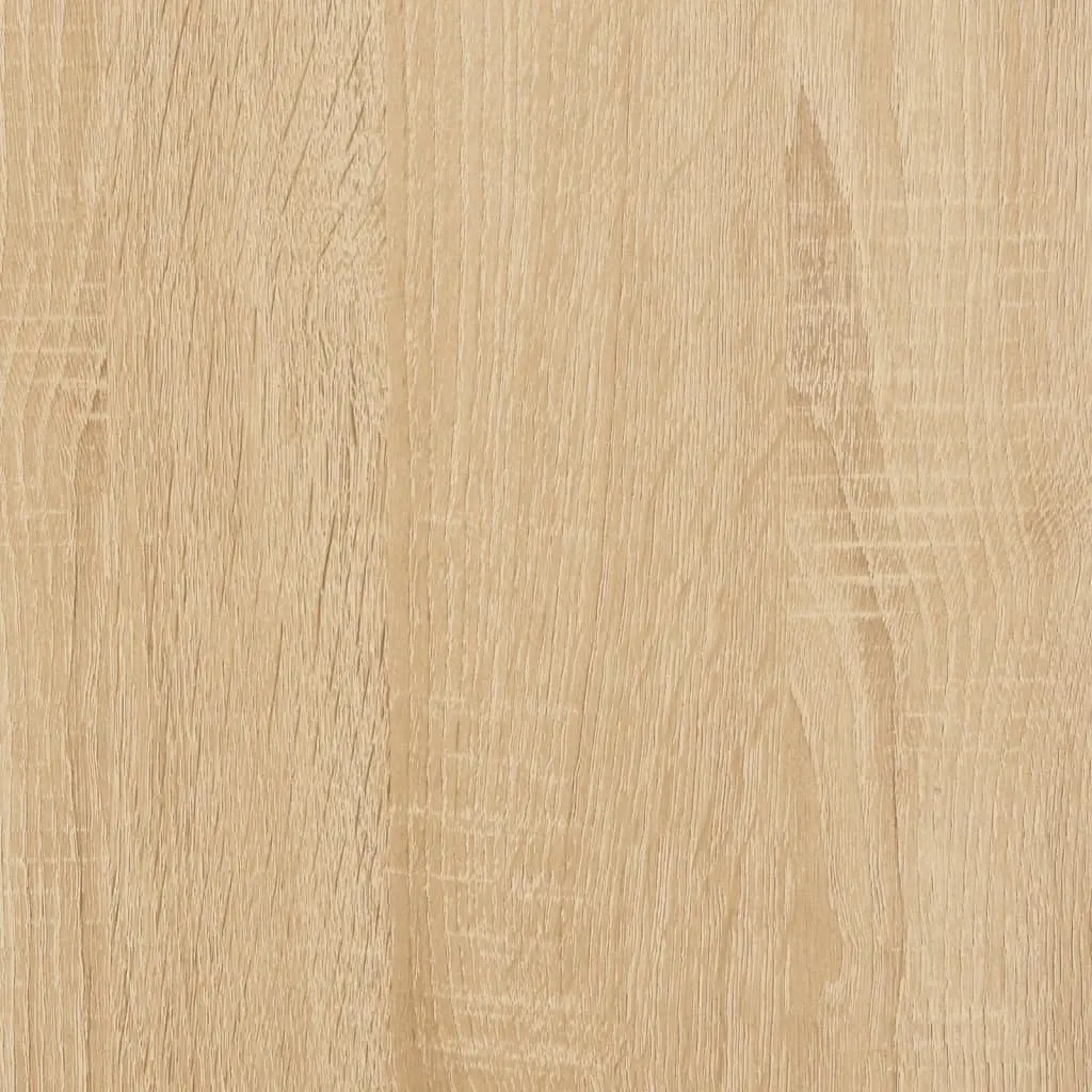 Bedside Cabinet Brown Engineered Wood 2 Drawers 2 Compartments
