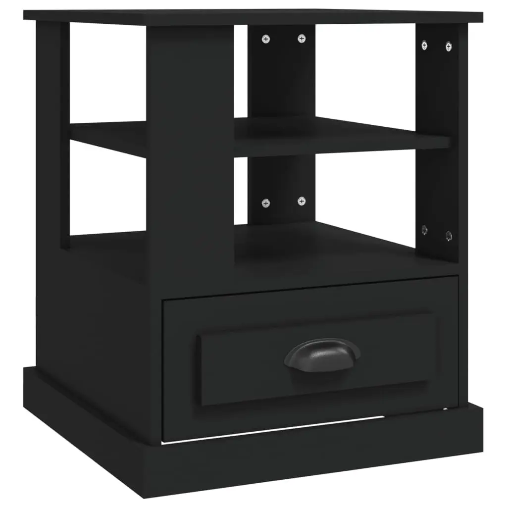 Black Engineered Wood Table