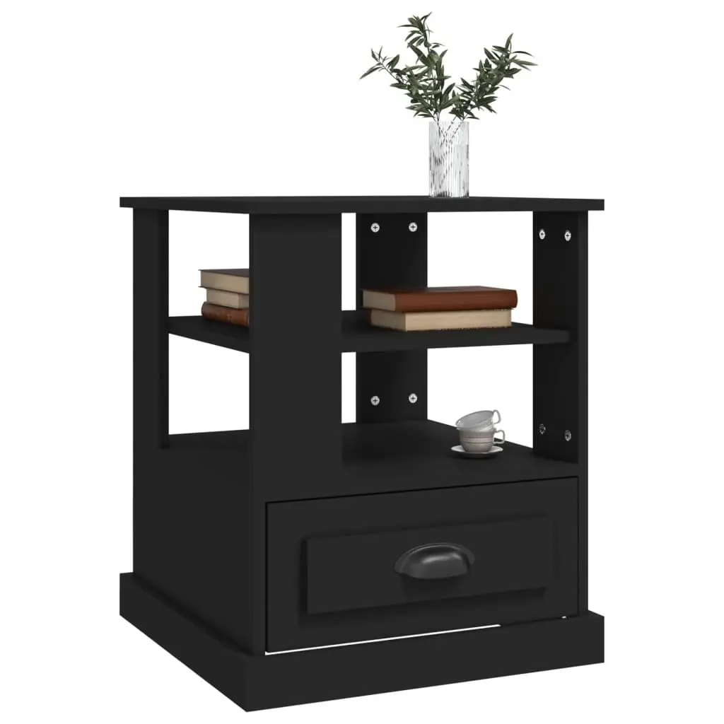 Black Engineered Wood Table