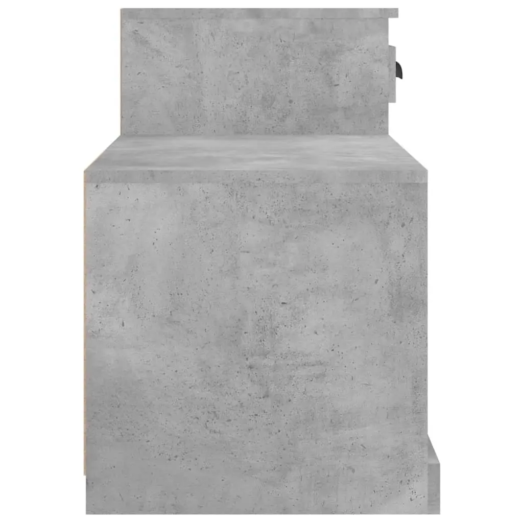 Shoe Cabinet Grey Storage Organiser Engineered Wood Cupboard Rack 100x42x60cm