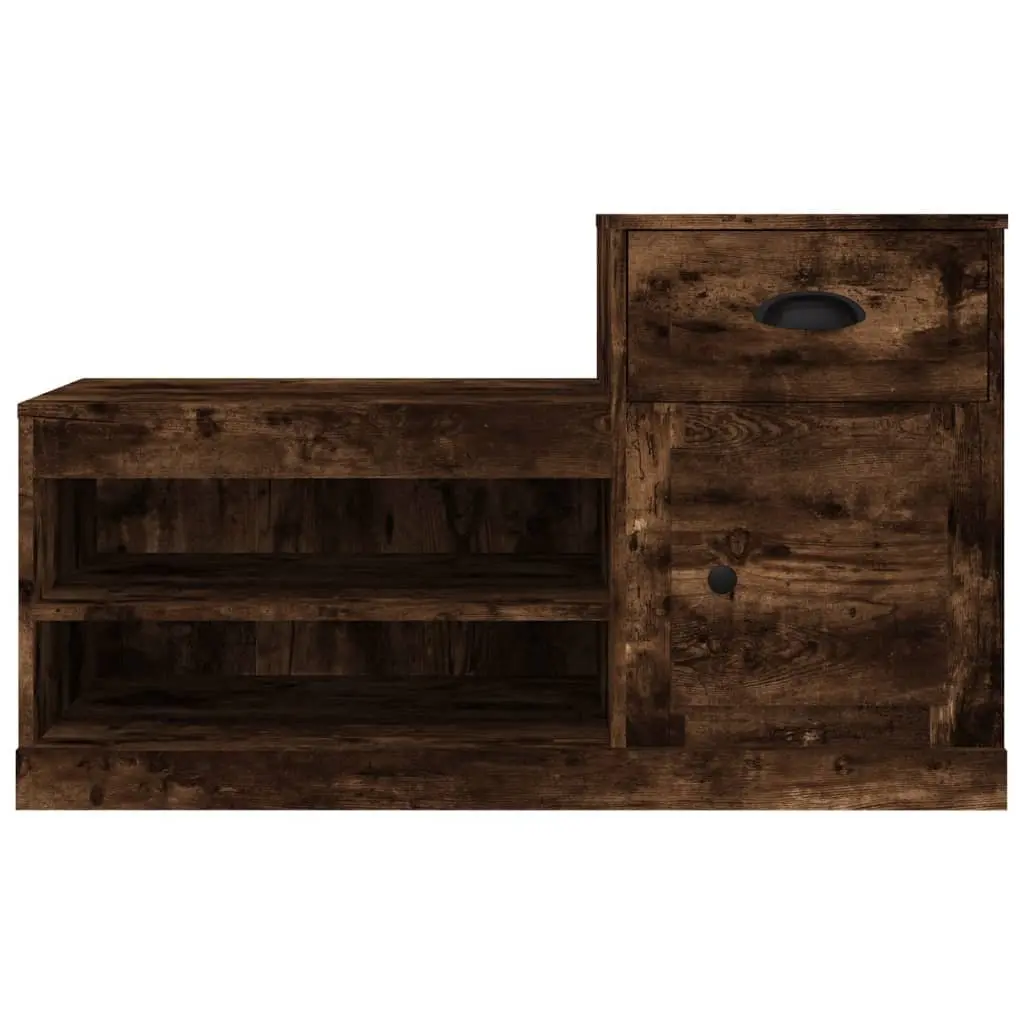 Shoe Cabinet Storage Organiser 100x42x60 cm Brown Engineered Wood