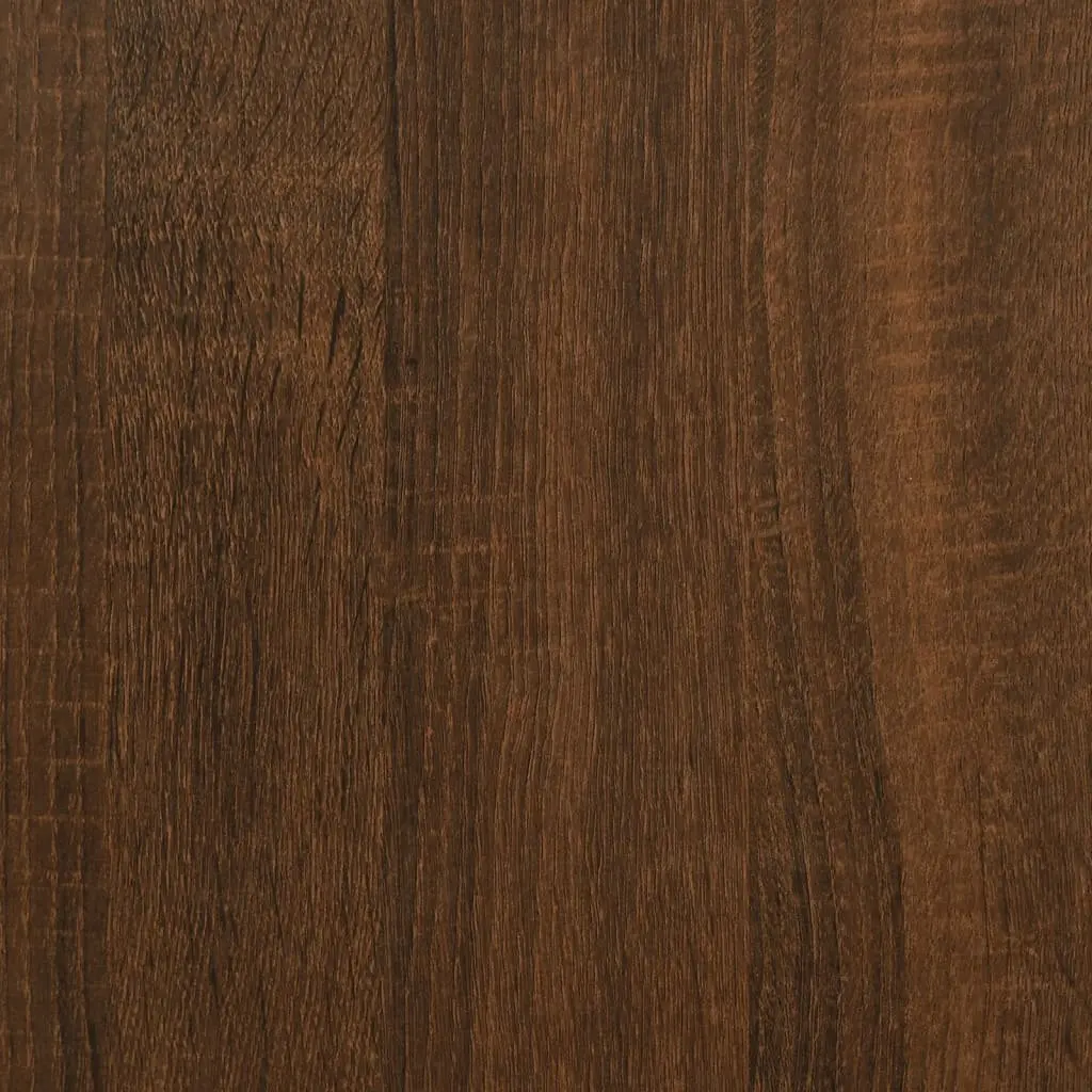 Shoe Cabinet Storage Organiser 100x42x60cm Brown Oak Engineered Wood