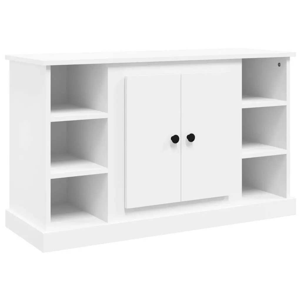 Engineered Wood Sideboard Cabinet White Storage Buffet 100x35.5x60cm